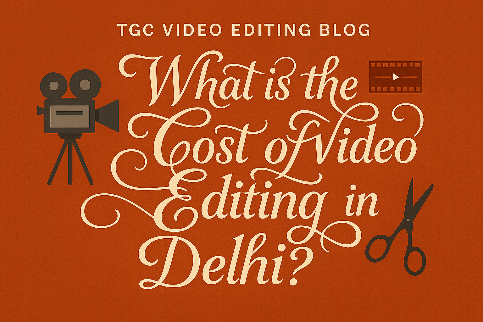 What is the Cost of Video Editing in Delhi?